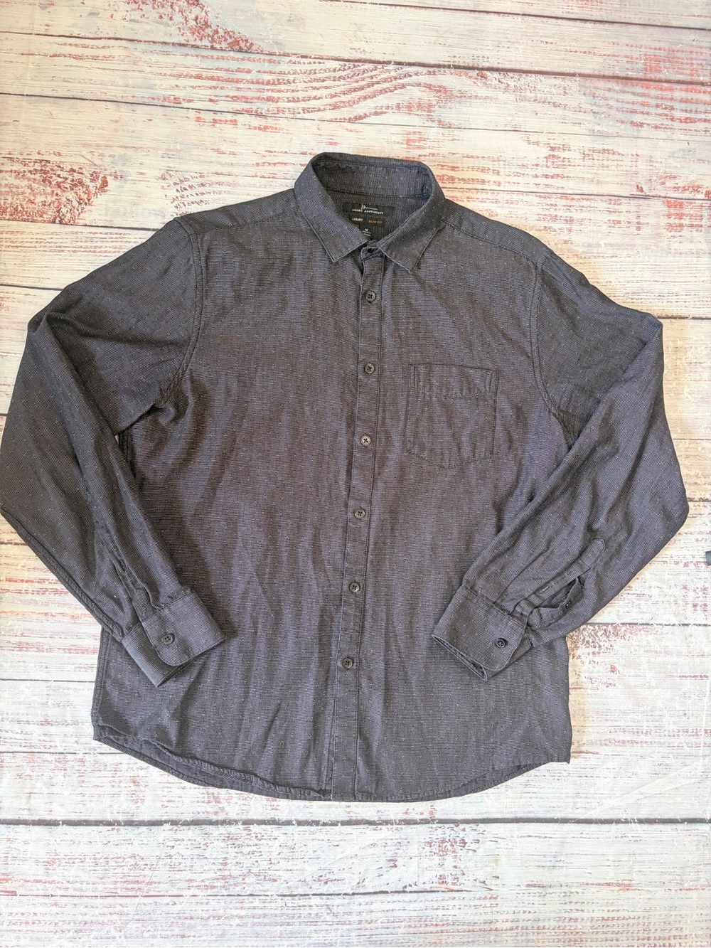 Marc Anthony Men's Button-Down Shirt in Black